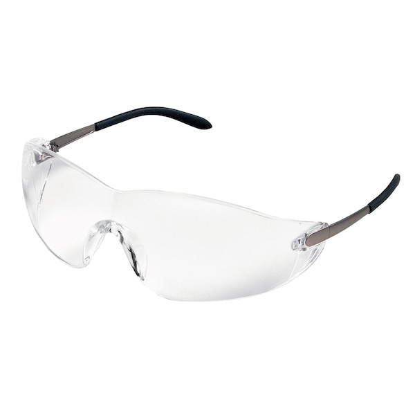 Mcr Safety S21, Safety Glasses, UV-AF Anti-Fog, Metal Lens, Chrome Metal Frame, Frameless, 12 PK S2110AF - main